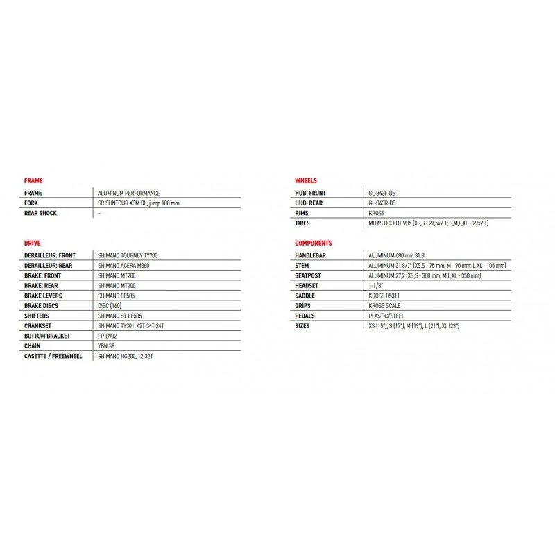 MTB KROSS HEXAGON 6.0 Alluminio 27.5" 24v Freni A Disco Idraulici - immagine 8